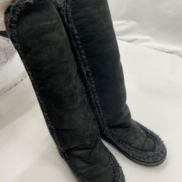 MOU black bergy tall boots - Picture 2 of 6